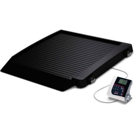 RICE LAKE WEIGHING SYSTEMS Rice Lake 350-10-7BLE Single-Ramp Wheelchair Platform Scale with Bluetooth BLE 4.0, 1000 lb x 0.2 lb 194738